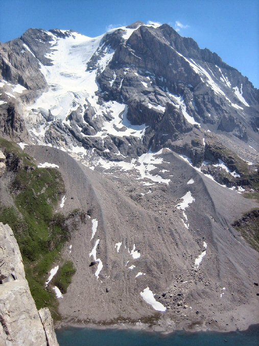 Aiguille de la Vanoise (42).jpg - La Grande Casse et son lac glaciaire (le Lac Long)